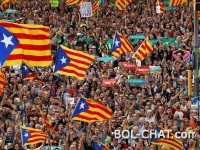 Nahezu eine halbe Million Menschen auf den Straßen von Barcelona