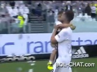 Pjanic celebrated the new Scudetto with his son Edin