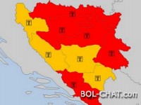 Extreme Hitze / Für den größten Teil von Bosnien und Herzegowina gab einen roten Meteoalarm