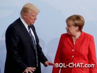 Merkel und Trump treffen sich in einer angespannten Atmosphäre