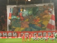 Brutal choreography of Spartacus fans at the derby of Moscow: Even Delia will not like showing Serbia's border