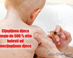 ŠOKANTNO: Cijepljena djeca imaju do 500 % više bolesti od necijepljene djece .