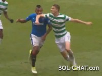 Old Firm: Šimunović knocked out an opponent's player