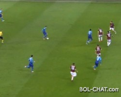 Ramsey brachte den Ball ins Tor von Milan