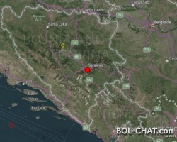 Podrhtavanje tla u blizini Sarajeva